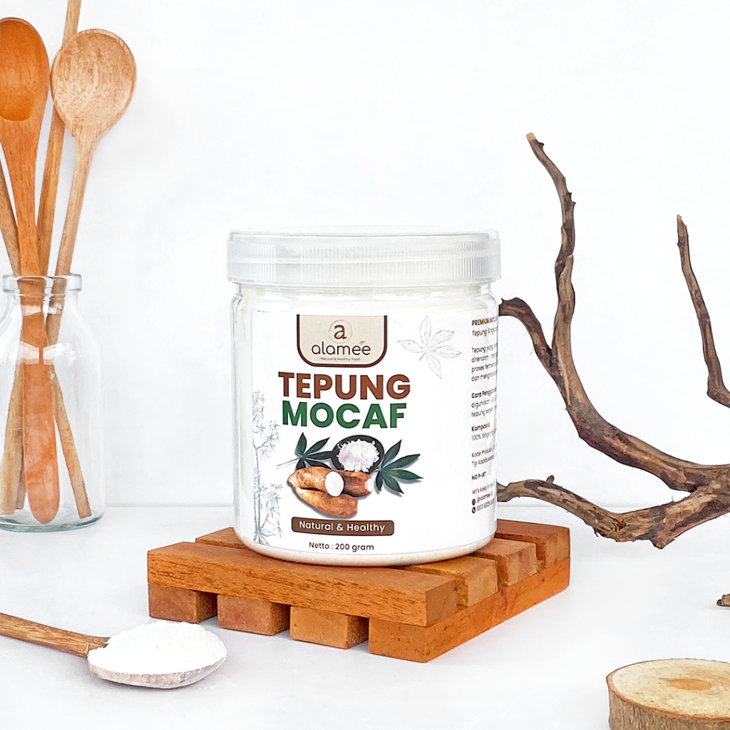 

ALAMEE Tepung Singkong Mocaf Gluten Free Powder Pengganti Terigu Organik 200gr