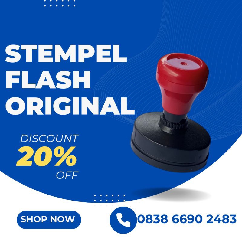 

Express stempel flash oval standar legal custom 2 warna