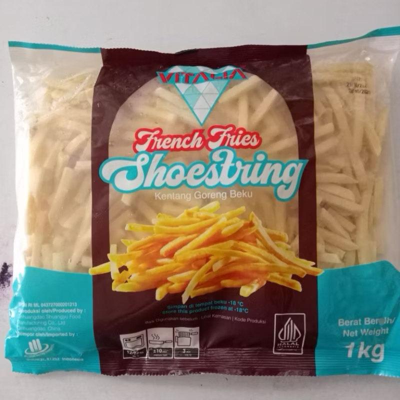 

Kentang Goreng Beku Frozen Shoestring Vitalian 1 kg