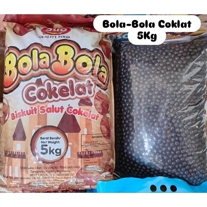 

Bola-Bola Coklat 5kg / Bola bola Pelangi 5 Kg