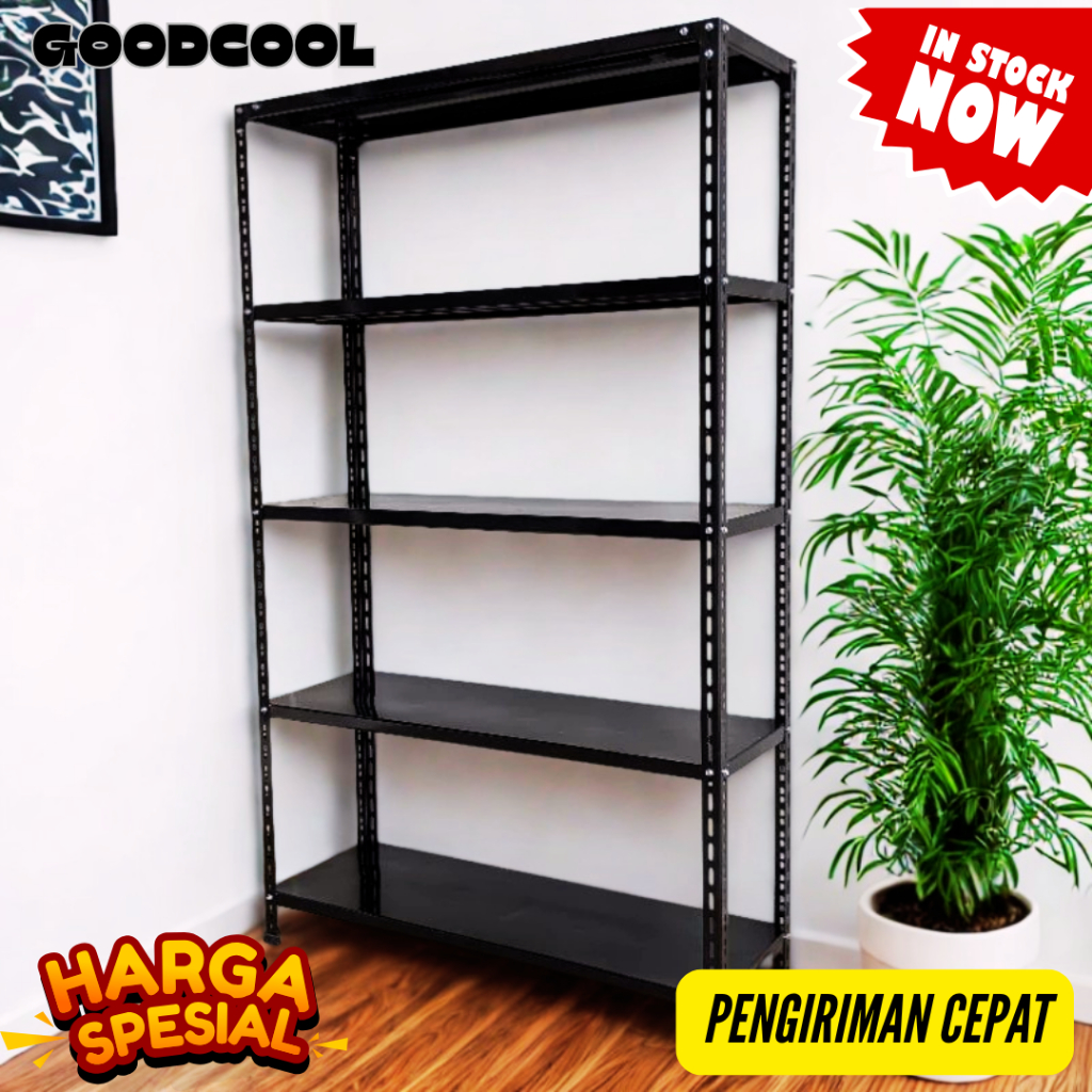 Rak besi 50x100x200 cm 5 Susun Rak Laundry Rak Serbaguna GOODCOOL