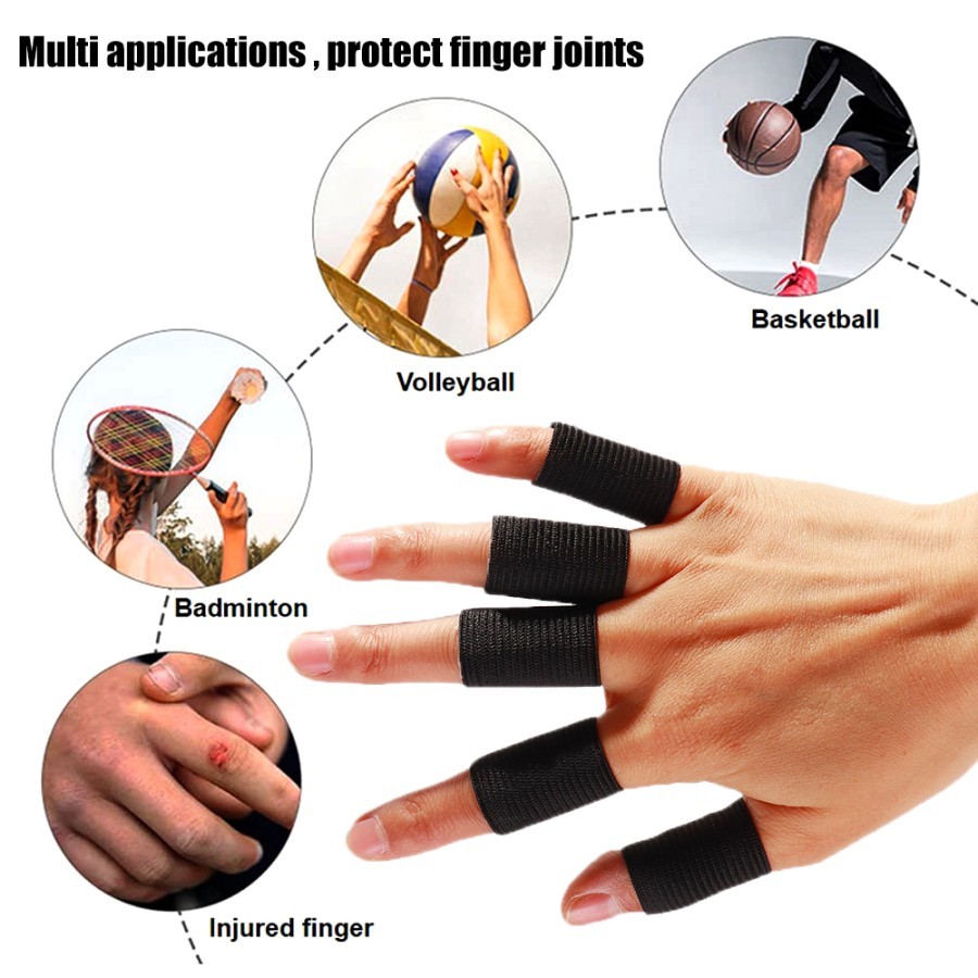 Finger Support Tealisi Deker Pelindung Jari Tangan Engkel Band Basket Volly putsal Protector Frasser