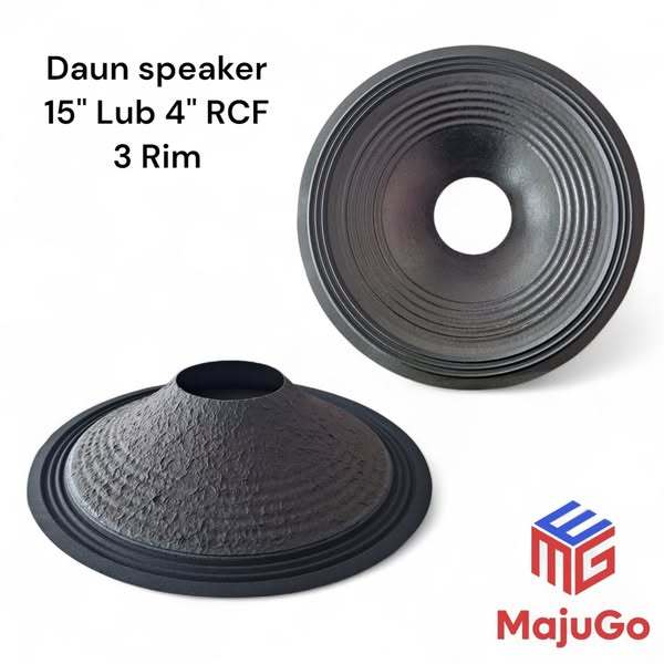 Daun Speaker 15 inch Lubang 4'' RCF 3 Rim tinggi 8cm