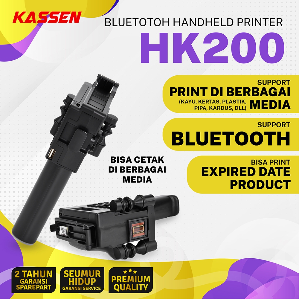 KASSEN HD-2000 PRINTER HANDHELD INKJET EXPIRED DATE CONNECT SMARTPHONE / Printer Expired Date