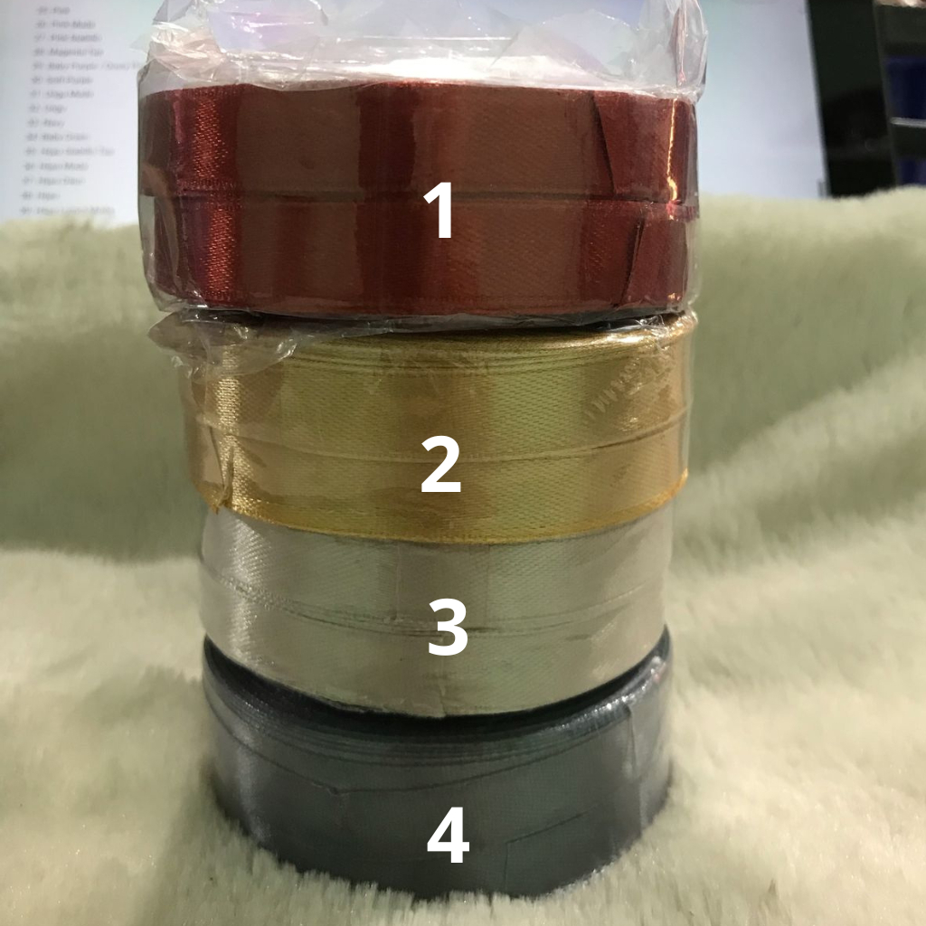 

Pita Satin 1/2 INCH / 1,25 CM 25 YARD (BRAND SAKURA)