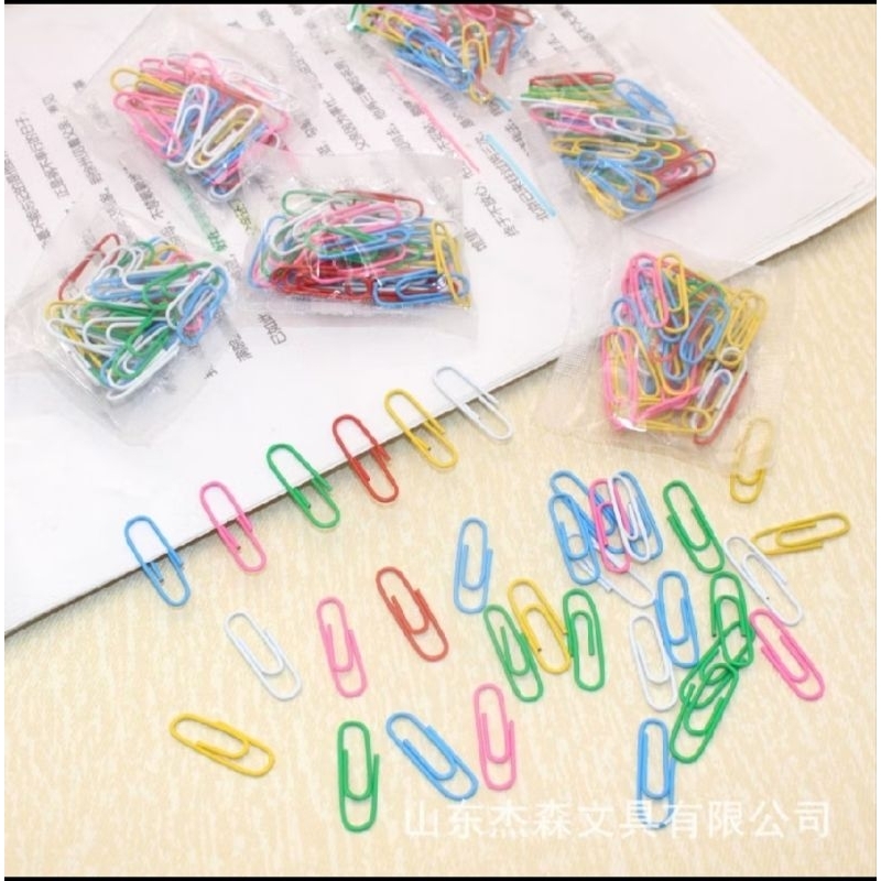 

Paperclip Warna Warni isi 70 Pcs / Klip Kertas Warna Warni