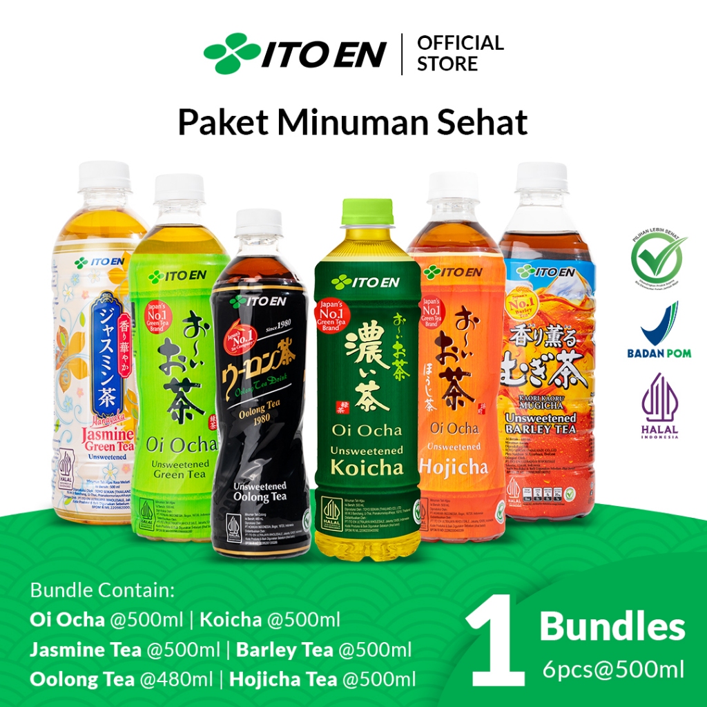 

[Online Exclusive Offer] ITO EN Paket Minuman Sehat No Sugar - 6 Varian Rasa