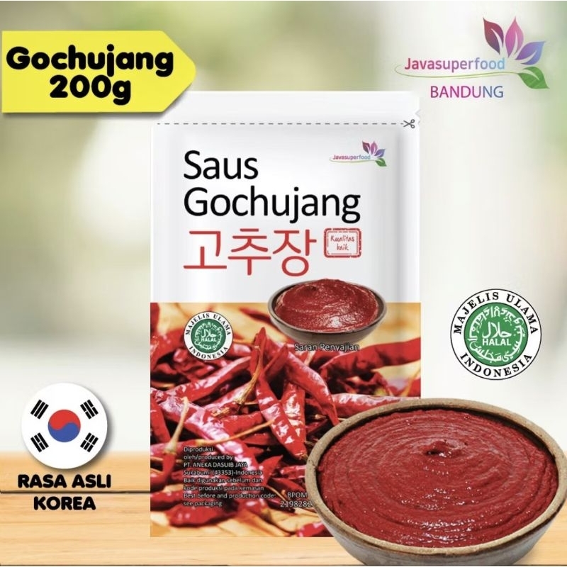 

Gochujang 200gr halal saus korea pasta cabai gochujang saus toppoki tteokbokki raboki halal saus termurah