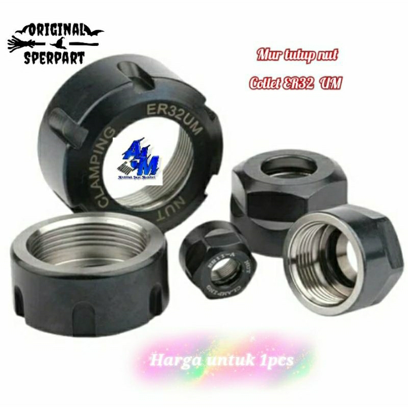 Mur tutup nut collet ER32 UM cocok untuk arbor MT2 MT3 MT4 BT30 BT40