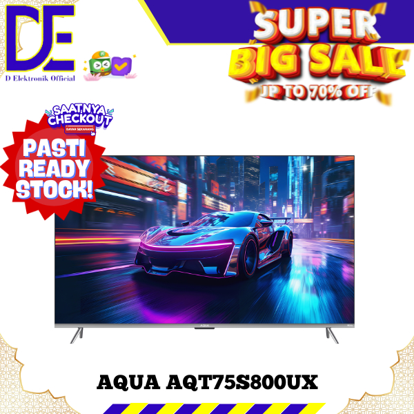 AQUA AQT75S800UX Smart TV 4K OLED WITH Dolby Atmos 75 inch
