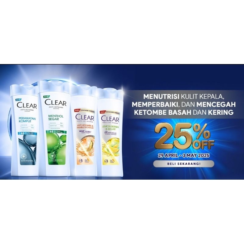 Clear shampo / clear men shampo 160ml