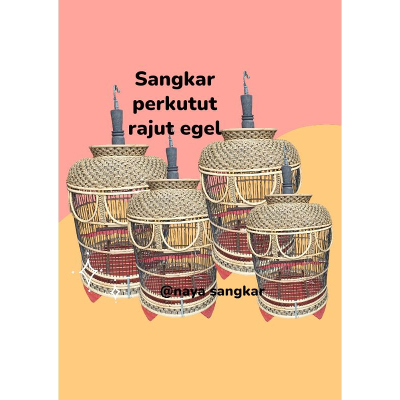 sangkar burung perkutut rajut Mataraman, sangkar kutut, sangkar burung