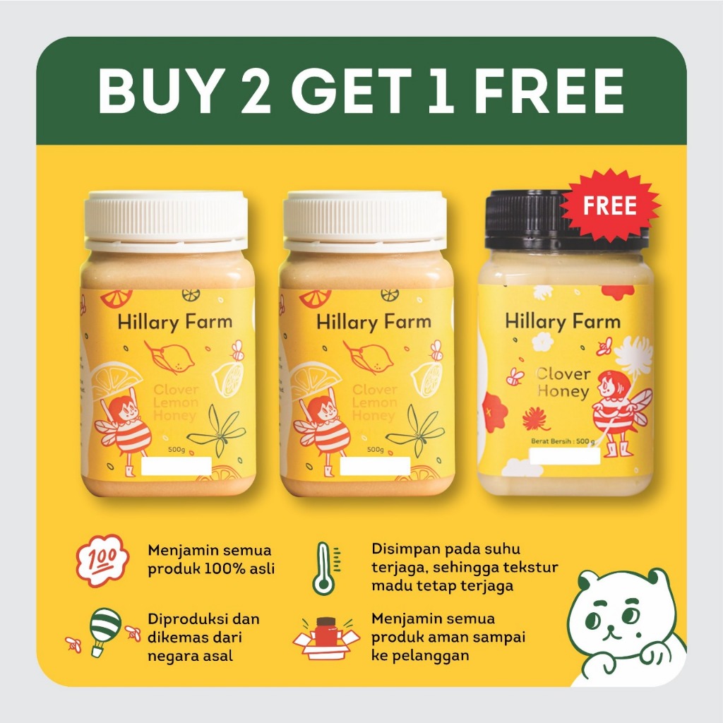 

2 Clover Lemon Honey Free Madu