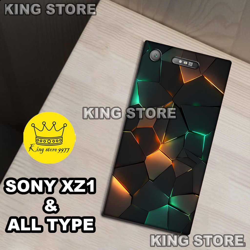 (KS17)  Softcase karet untuk SONY XZ1 Motif gambar karakter Abstrak/casing SONY XZ1 terbaru/kesing h