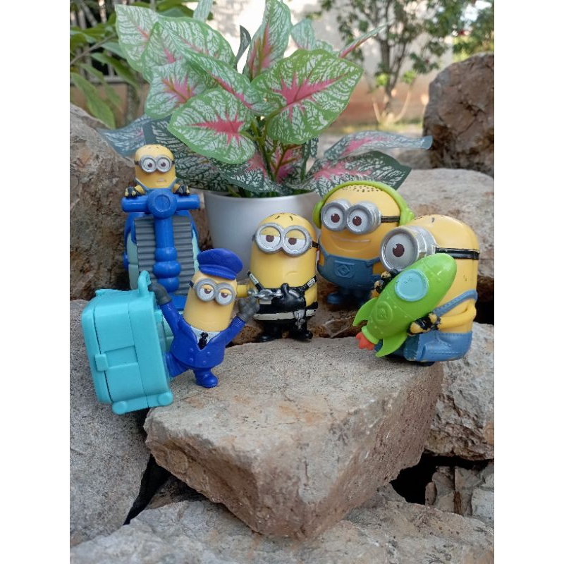 MAINAN MCD FIGUR MCD MAINAN FIGUR MINION EX BEKAS MCD 5 PCS