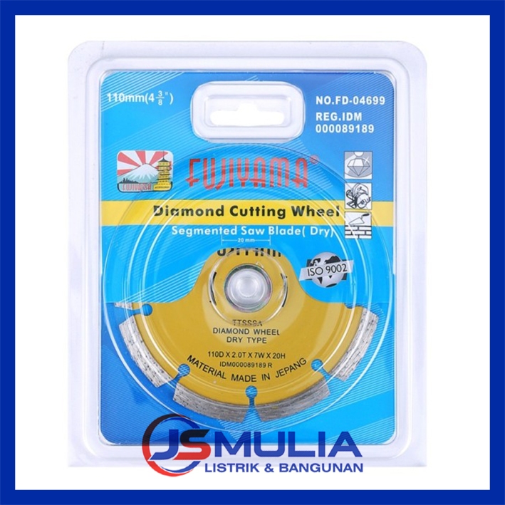 Mata Gerinda Potong Pisau Keramik Granit FUJIYAMA 4Inch KERING Dry 100% Original / Mata Potong Grani