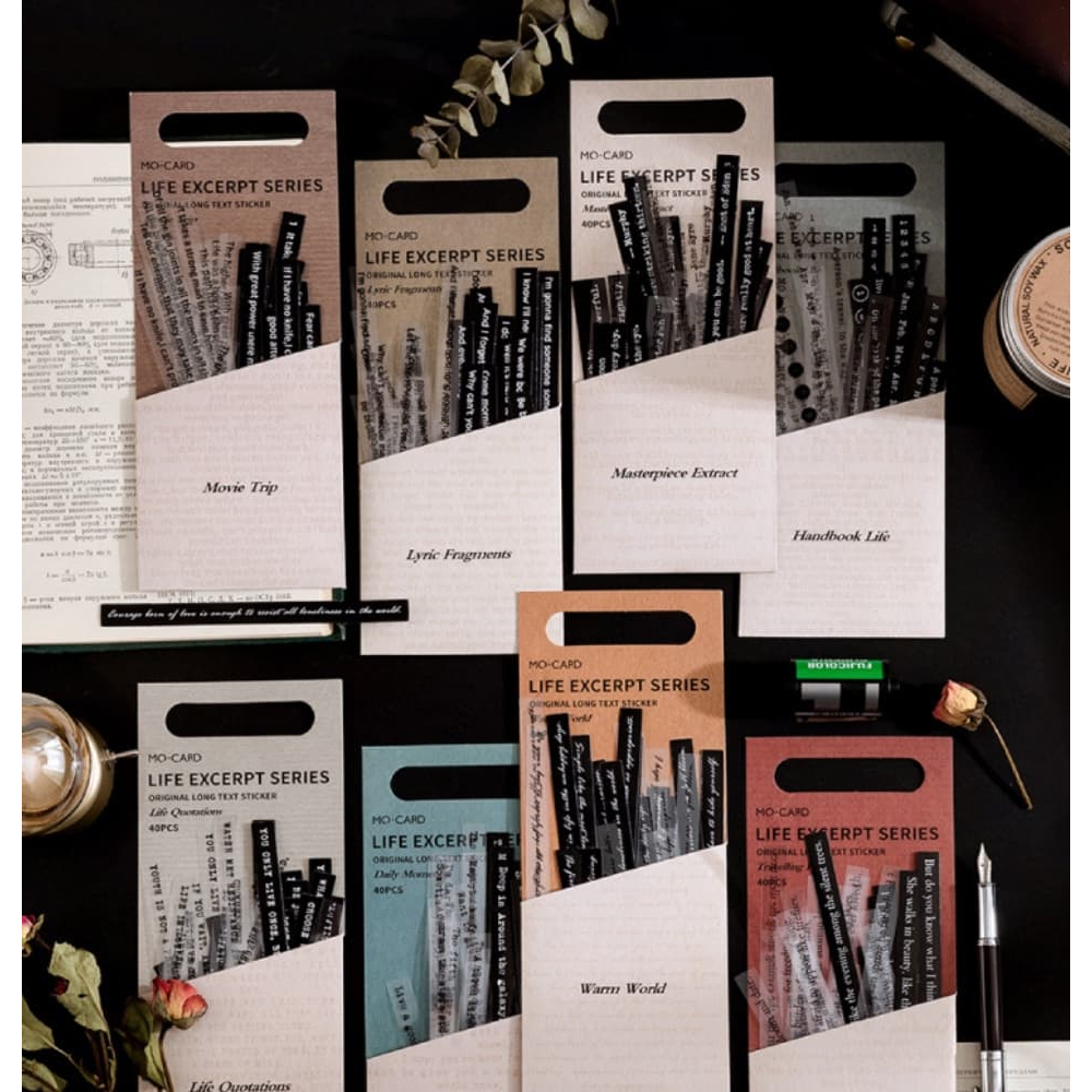 

sticker minimalis lirik lagu/quote (custom)