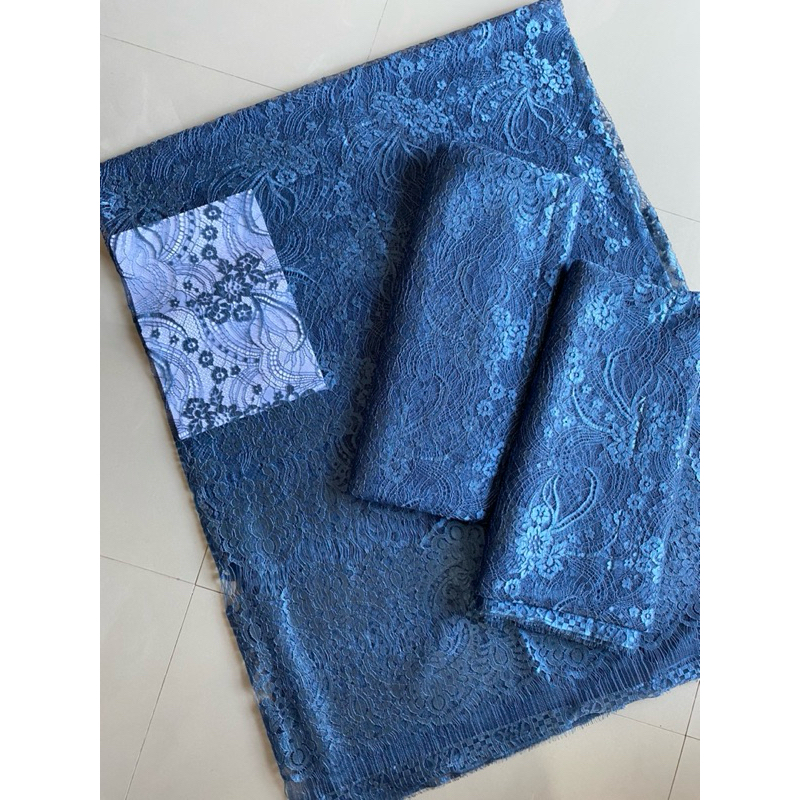 kain kebaya metalik glosy premium