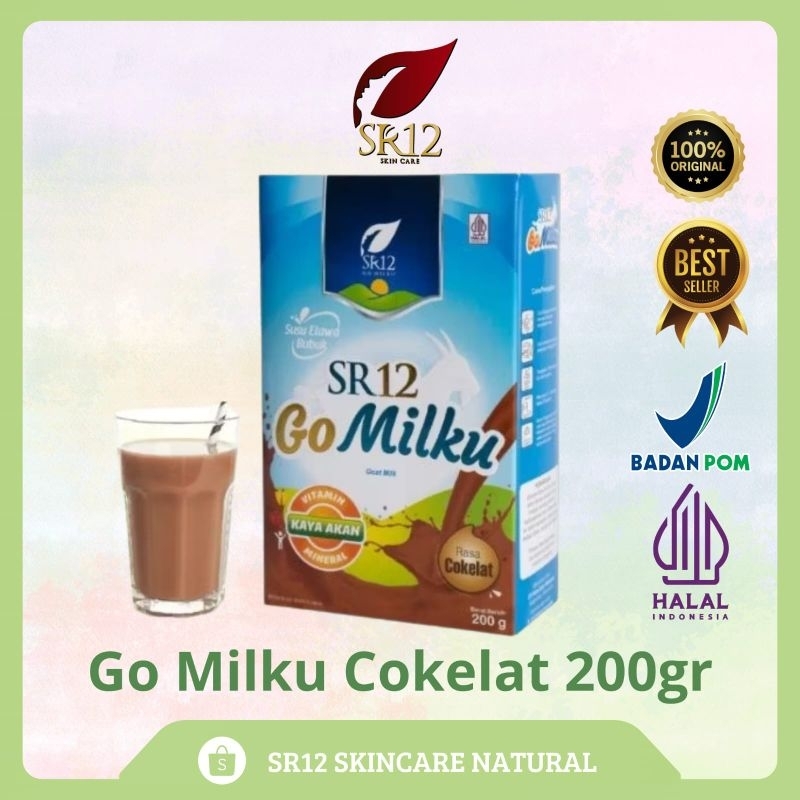 

GoMilku COKELAT 200gr SR12 Susu Kambing Etawa