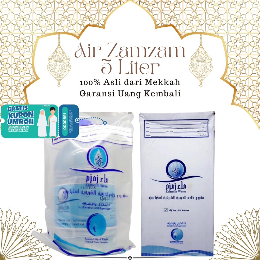 

Zam-Zam 5 Liter Galon + Dus Original Arab Saudi