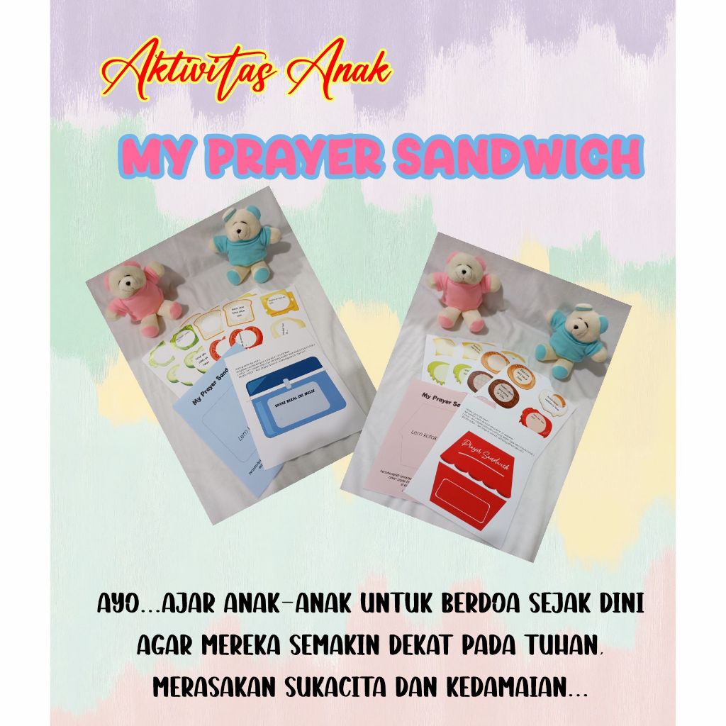AKTIVITAS SEKOLAH MINGGU - AKTIVITAS SEKOLAH MINGGU KRISTEN - BELAJAR BERDOA - MY PRAYER SANDWICH