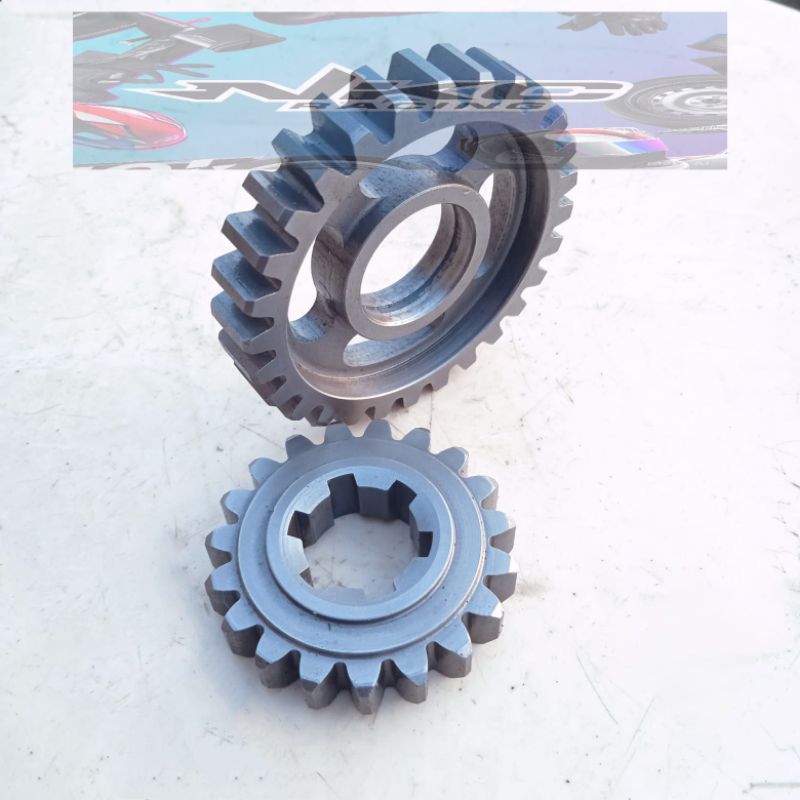 rasio racing ninja 2tak/ninja r/ninja rr gigi 2 sepasang 20-28T