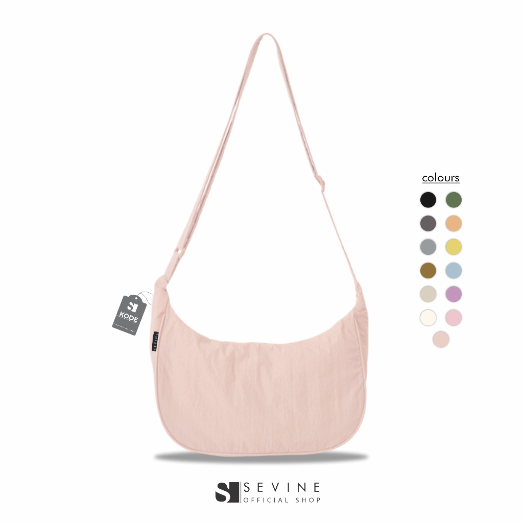 Sevine Lana Sling Bag Tahan Air Wanita Tas Selempang Cewek Shoulder Bag Slingbag Resleting - POLOS