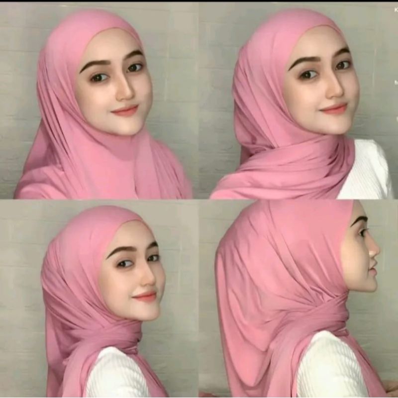 Pashmina Oval Jersey Premium//Pashmina Instan Oval Jersey