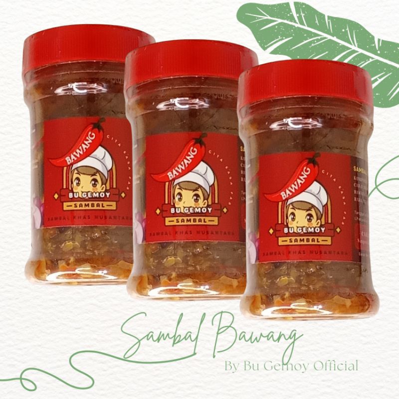 

Sambal Bawang Premium Bu Gemoy Original 150 g (3 pcs)