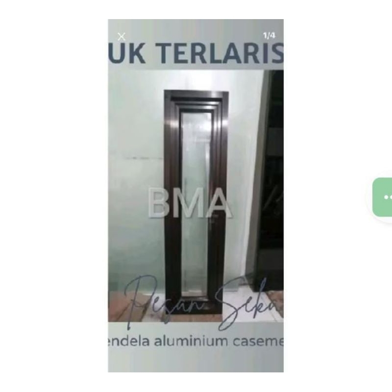 jendela double alumunium ventilasi