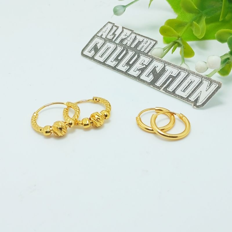 anting gipsy anak-anak warna emas