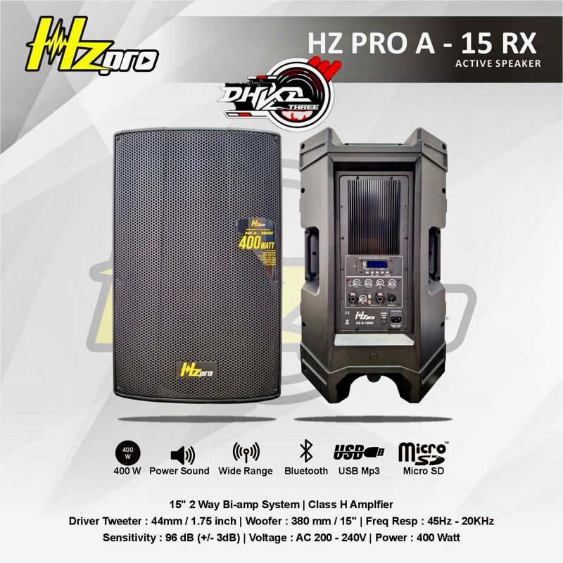 SPEAKER AKTIF HZPRO A 15RX ORIGINAL / SPEAKER AKTIF HZPRO A 15 RX ORIGINAL / Speaker aktif monitor h