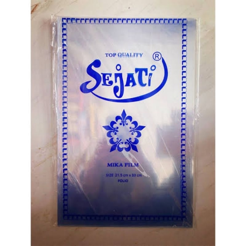 

Plastik Jilid / Mika ukuran Folio merek Sejati 1pack ( 100pcs )
