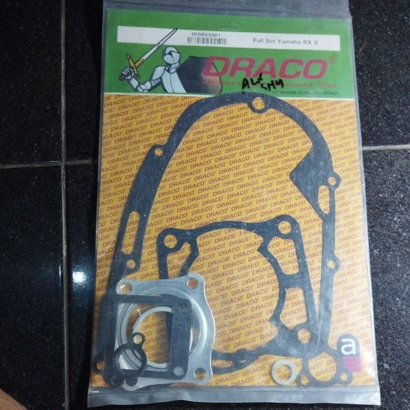 original draco Paking full set Yamaha fullset komplit blok block head top kopling knalpot oil oli si