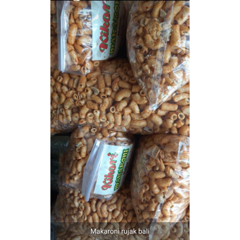 

250GR KERUPUK MAKARONI RUJAK BALI PEDAS MANIS BALADO