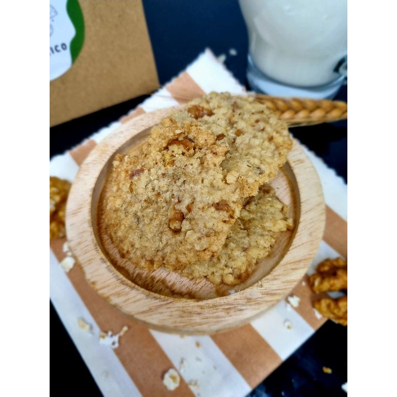 

Mini Oatmeal Walnut Cookies (5pcs | 50g)