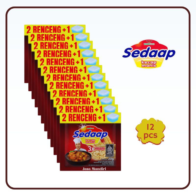 

Kecap Manis Sedaap Sachet (gratis kotak makan)