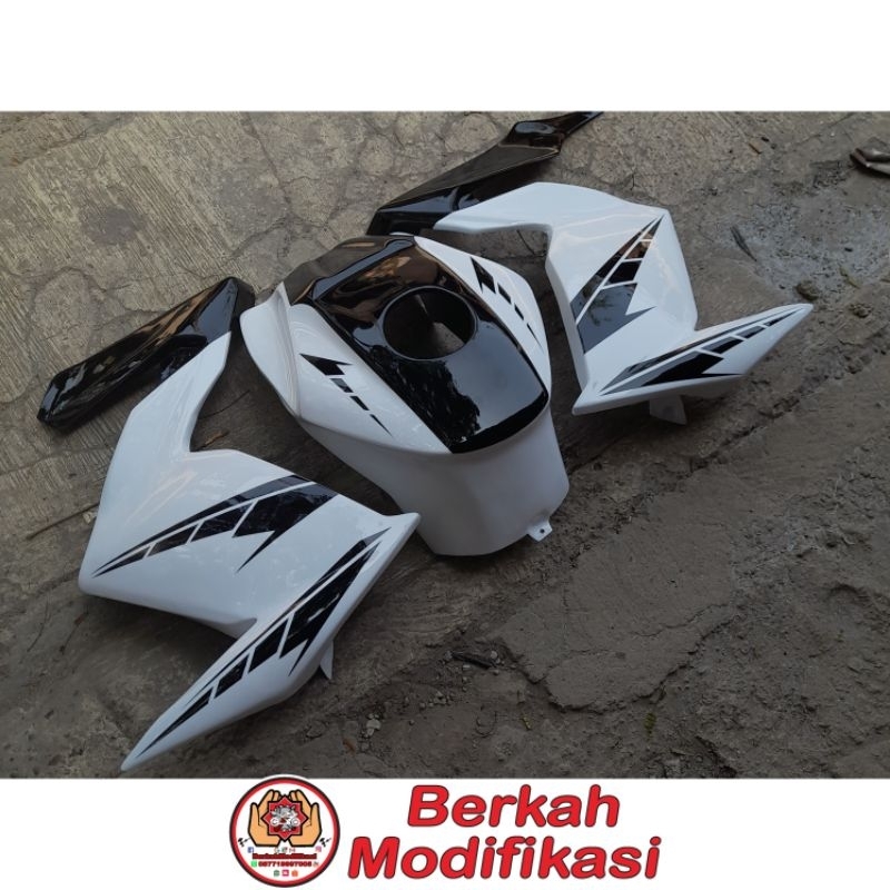 Cover Kondom Tangki Half Fairing Sayap Ninja Z250 PNP Yamaha Byson Karbu 2010-2014