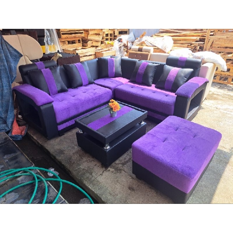 Sofasudut + Puff / sofa l sudut puk / sofa sudut minimalis / sofa murah Tegal