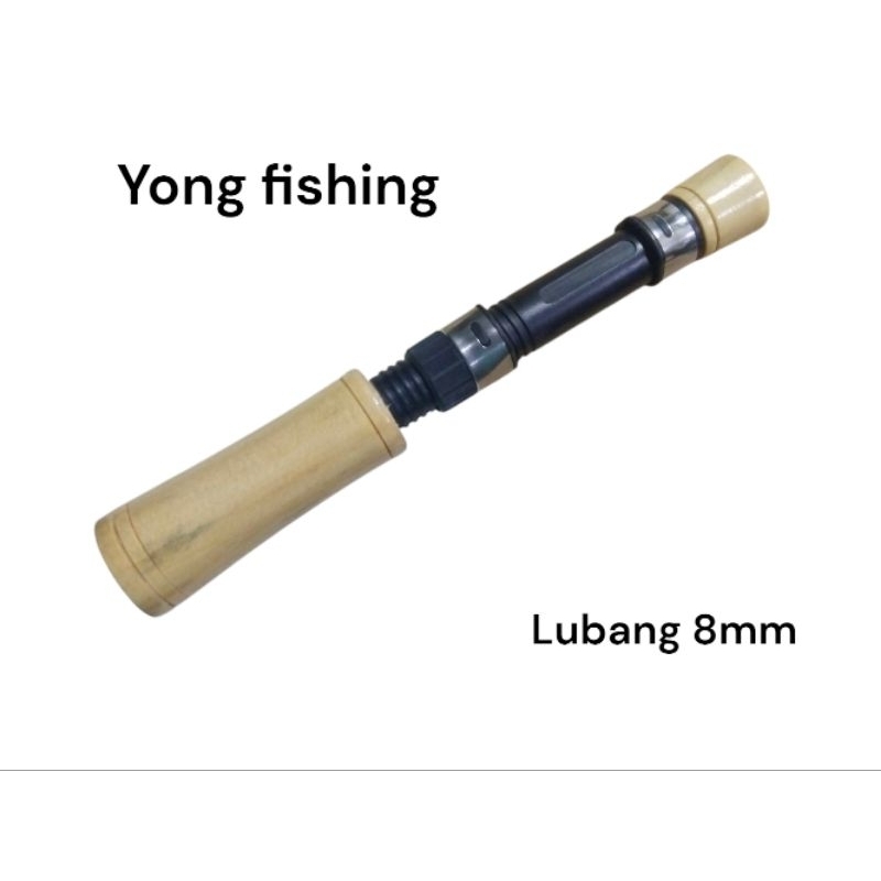 gagang joran custom kayu pinus 20cm