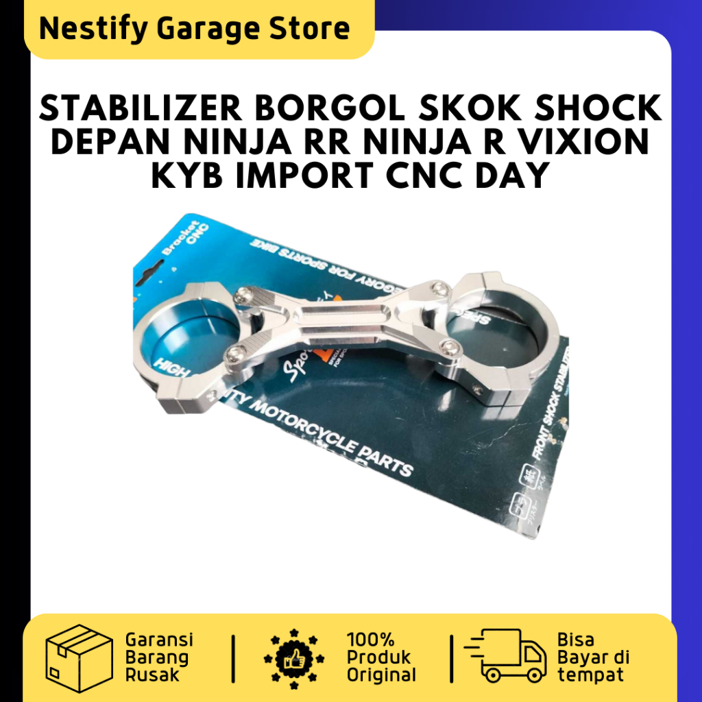 BORGOL SKOK SHOCK DEPAN NINJA RR NINJA R VIXION KYB IMPORT CNC DAY GOOD QUALITY