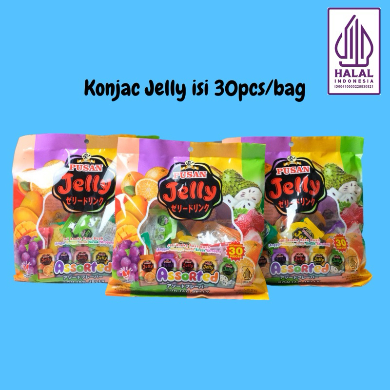 

(NEW) BUNDLE GET 3 PACKAGE PUSAN JELLY KONJAC RASA BUAH-BUAHAN