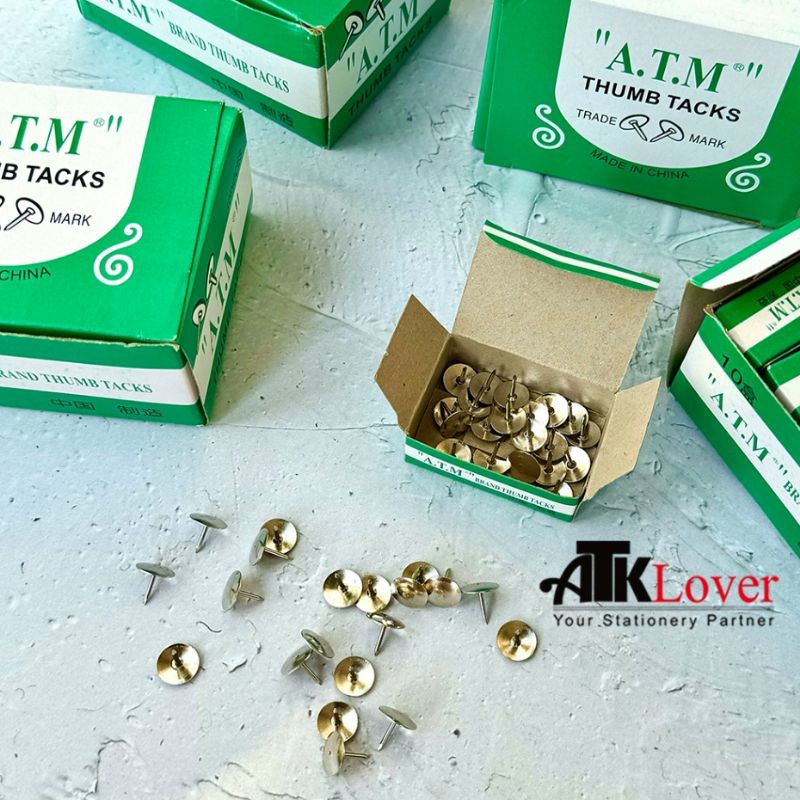 

Paku Payung Kecil Thumb Tacks || Merk GS & A.T.M
