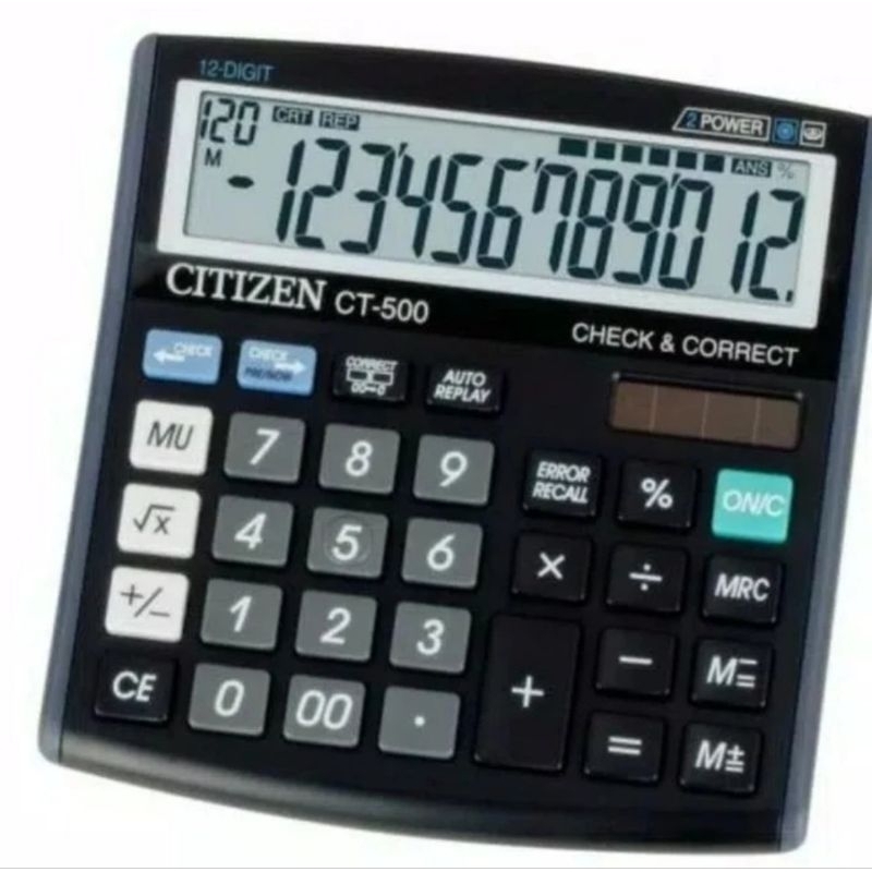 

TSB ORIGINAL CITIZEN CT-500JS Kalkulator Meja Check Correct CT 500 JS