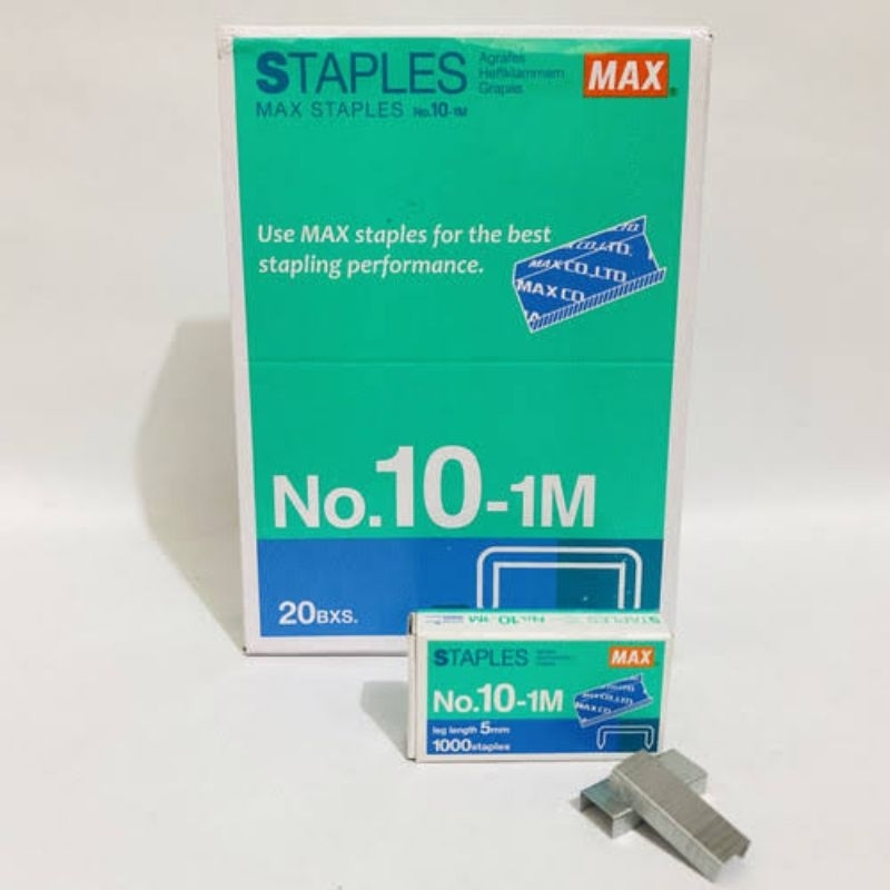 

Isi Staples Max Kecil no 10 1 box isi 20 pack