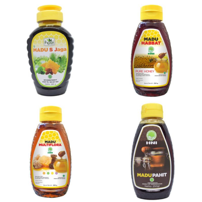 

MADU HNI HPAI all Variant. Madu Habbat, Madu Pahit, Madu SJ dan Madu Multiflora
