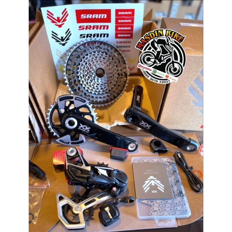 Sram XX SL Transmission Groupset Sram AXS Eagle 12sp 52T Lunar Wireless pengganti xx1 axs