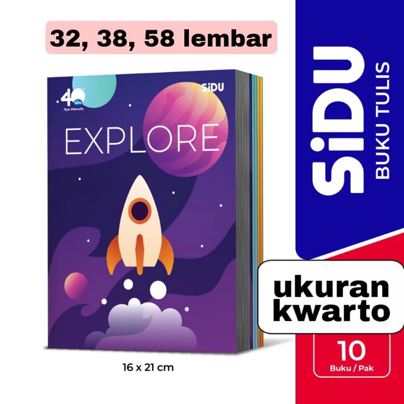 

BUKU TULIS SIDU 38 LEMBAR ,BUKU TULIS SIDU 32 LEMBAR ( 1 PACK ISI 10 BUKU )