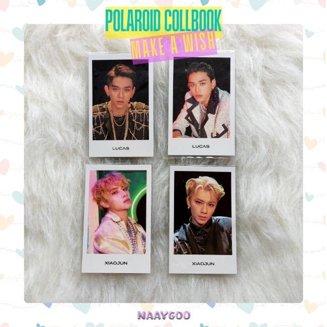 【POLAROID NCT U】Get 2 Polaroid Lucas - Xiaojun Make A Wish Mini Collection Book / Kolbuk