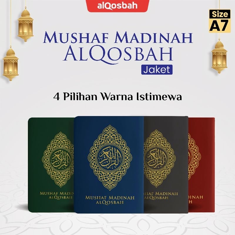 Al Quran Madinah Saku - Al Quran Saku Madinah Al Qosbah Resleting Tajwid Warna